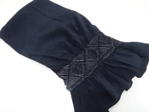 絞り　重ね菱模様　男物兵児帯